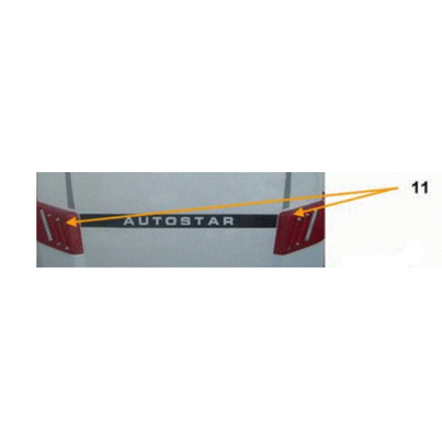 jeu de 2 supports de feux - Autostar, millésime 2014.