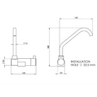 Miniature Robinet laiton fixe - RB1853 grand modèle Ø33,5MM raccord 1/2 - CAN  N° 2