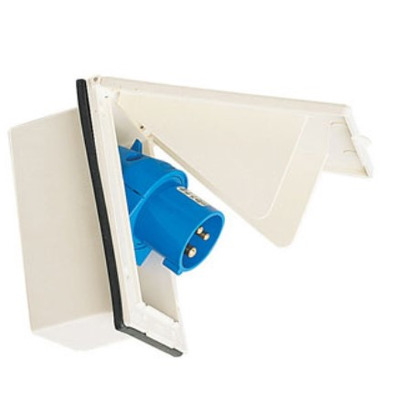 BOITIER EXTERIEUR 230V MALE CEE17 16A - MARRON - TRIGANO