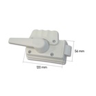Miniature ATTENTION Produit imparfait | SERRURE ROULOTTE BLANCHE - ZADI N° 2