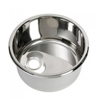 Miniature Evier rond en inox poli miroir - 285 x 180 mm N° 0