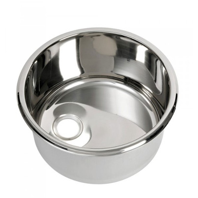 Evier rond en inox poli miroir - 330 x 180 mm - OSCULATI