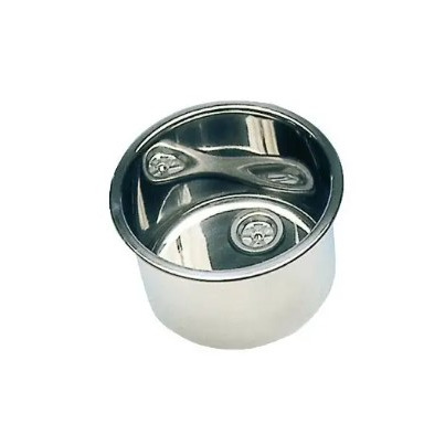 Evier rond en inox poli miroir - 420 x 180 mm - OSCULATI