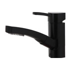 Miniature Mitigeur avec bec extractible et interrupteur NOIR raccord tétine 10/12mm - CAPRI - COMET N° 0