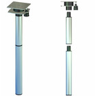 Miniature PIED DE TABLE - 7352 ILSE - 375/756 mm- DOUBLE PLATEAU PIVOTANT 360° - ANTHRACITE  N° 0