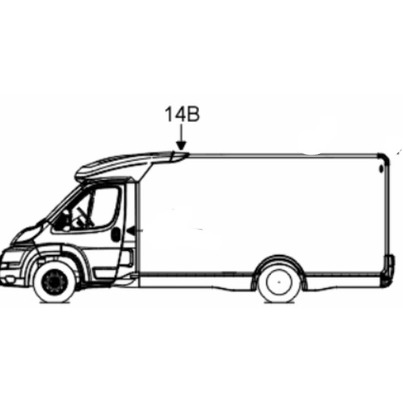 Finition d'angle avant Gauche à peindre pour Chausson Challenger