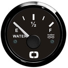 Miniature Jauge niveau d'eau 10-180 Ω ohm - Cadran noir/lunette noire - OSCULATI N° 0