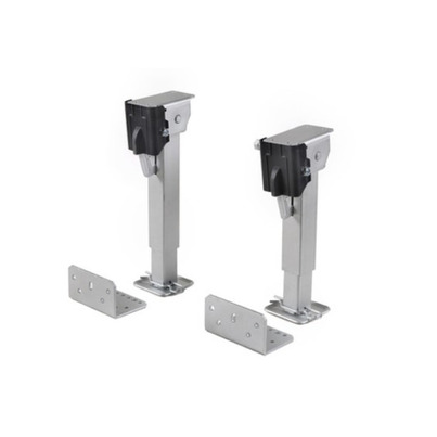 Lot de 2 Vérins de nivellement à manivelle - 33-53 cm - 500 kg -  Fiat Ducato, Peugeot Boxer ou Citroën (94-08) - CARBEST 