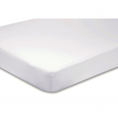 Ensemble Drap + Drap housse pour Prêt à dormir 120/130 x 190 cm - Coloris blanc - INCASA