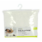 Miniature Ensemble Drap + Drap housse pour Prêt à dormir 120/130 x 190 cm - Coloris blanc - INCASA N° 2