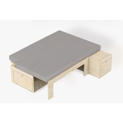 Matelas pour fourgon/van - Lit - 180 x 120 cm - 7 cm Mousse Haute Densité ( 28 kg/m³ ) + 3 cm Mémoire de Forme