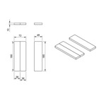 Miniature Matelas pour fourgon/van - Lit - 180 x 120 cm - 7 cm Mousse Haute Densité ( 28 kg/m³ ) + 3 cm Mémoire de Forme N° 8