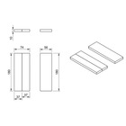 Miniature Matelas pour fourgon/van - GRAND LIT -  180 x 130 cm - 7 cm Mousse Haute Densité ( 28 kg/m³ ) + 3 cm Mémoire de Forme N° 6