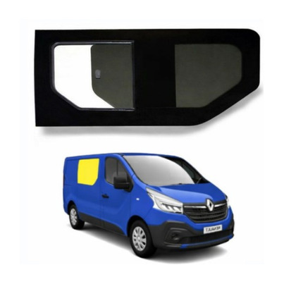 Baie coulissante 1116x598mm - AVANT DROITE - VERRE TEINTÉ - TRAFIC 3 / NV300 / PRIMASTAR (DEPUIS 2014)