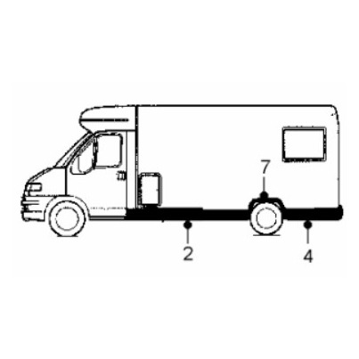 BAS DE CAISSE (2) POUR CHAUSSON WELCOME 80 DE 2002