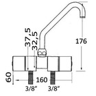 Miniature Robinet mélangeur pivotant Slide - OSCULATI N° 1