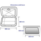Miniature LANTERNEAU EXTRA PLAT   480 x 480 mm - EURO 2  -  NUEVO RADE N° 8