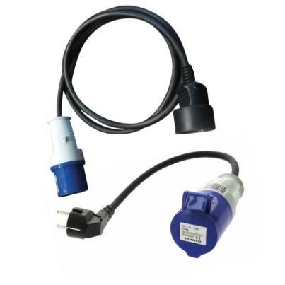 PACK 2 ADAPTATEURS ÉLECTRIQUES CEE P17 / DOMESTIQUE 230V -