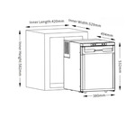 Miniature RÉFRIGÉRATEUR À COMPRESSEUR 50L - 12/24V - ENCASTRABLE - PUNDMANN N° 1