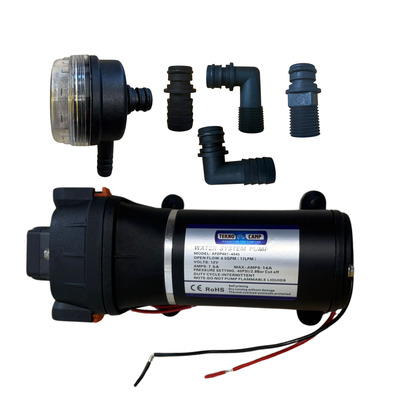 Pompe à Eau de Haute Performance -  12 V (20 L/min - 4 soupapes) - TEKNO CAMP 