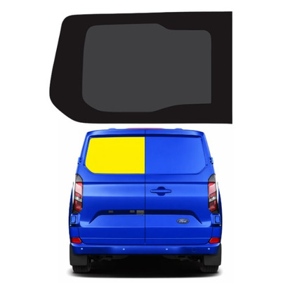 Baie fixe  -  775  x 472 mm  - PORTE ARRIERE GAUCHE EN VERRE SECURIT -  Ford Custom - Depuis 2024