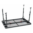 Miniature TABLE RECTANGULAIRE  GRISE -  81 X 61 CM - CRESPO N° 1