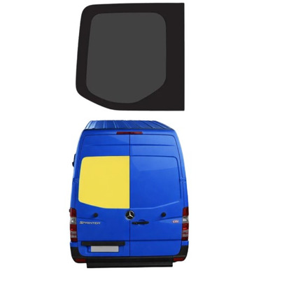 Baie FIXE pour porte arrière gauche pour MERCEDES SPRINTER 2007 - 2018 / VW CRAFTER de 2007 à 2016 - L3-L4-L5 -