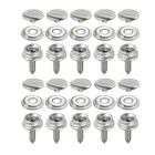 Miniature boutons poussoirs en acier inoxydable  -  LOT DE 10  N° 0