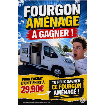 T-SHIRT CARAVANING LOISIRS - JEU CONCOURS 2026 - TAILLE M