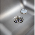Miniature Réchaud combiné - 1 ÉVIER  ( A GAUCHE ) &   2 FEUX- 900 x 360 mm - NOIR/ARGENT - CARBEST N° 4