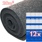 Miniature Pack Aménagement Intérieur : 20 m² de Moquette Extensible GRIS ANTHRACITE + 12 Colles Spray Haute Performance N° 0