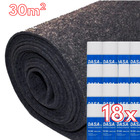 Miniature Pack Aménagement Intérieur : 30 m² de Moquette Extensible NOIRE + 18 Colles Spray Haute Performance N° 0