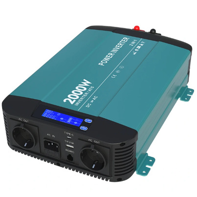 Convertisseur 12 Volts / 230 Volts 2000 Watts PUR SINUS avec BYPASS