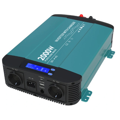 Convertisseur pur sinus 2000w 12V / 220V avec chargeur intégré