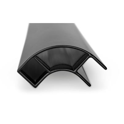 Profilé d'angle rigide 90° - 1 OUVERTURE - 15 mm - 220 cm  NOIR  - REIMO - CARBEST