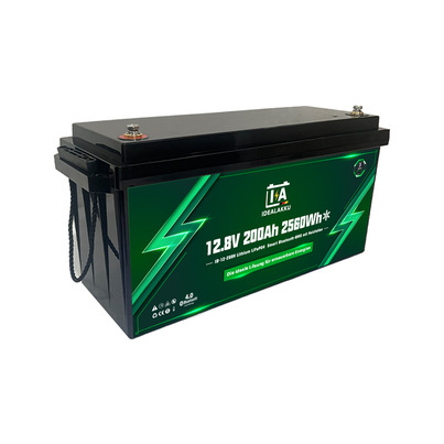 Batterie au lithium IB SERIES LiFePO4 12 V 200 Ah  Smart BMS avec Bluetooth CHAUFFANTE - IDEALAKKU