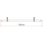Miniature RAIL COMPLEMENTAIRE AVEC 2 SANGLES QUICK 128 CM - EMBOUT NOIR  - FIAMMA N° 1