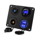Miniature Centrale Électrique Embarquée 4-en-1 | Double USB, Voltmètre & Prise 12V Étanche N° 0