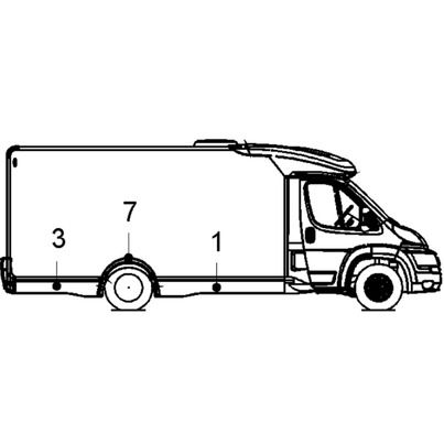 Bas de caisse avant droit pour un Chausson 2010 FLASH 12