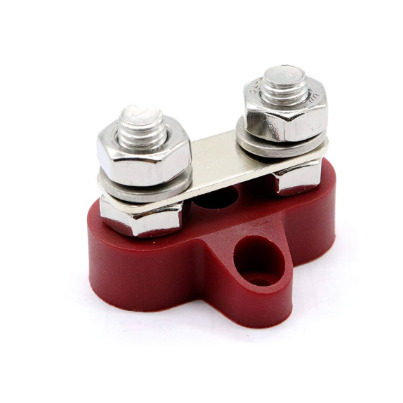 Goujon double borne M8  -  80A - 48V -  POSITIF