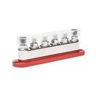Miniature Busbar de Distribution Positif | 6 x M10 - 300A avec Capot de Protection Transparent N° 1