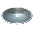Miniature ATTENTION Produit imparfait | LAVABO ENCASTRABLE OVALE EN PLASTIQUE ARGENT 450x335x145mm N° 2