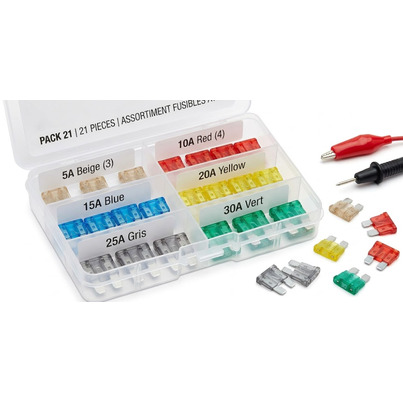 ASSORTIMENT DE 21  FUSIBLES ATO -