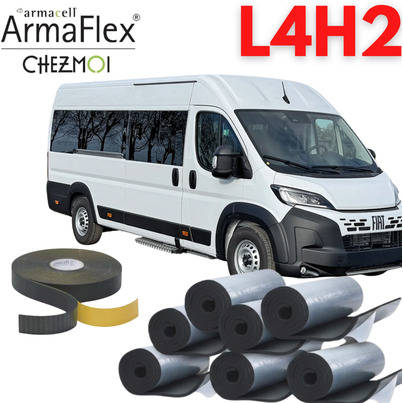 Pack Isolation Complète ArmaFlex Chez Moi | Spécial Grand Fourgon L4H2 (Jusqu'à 7m) | Volume XL 46 m² Équipé 