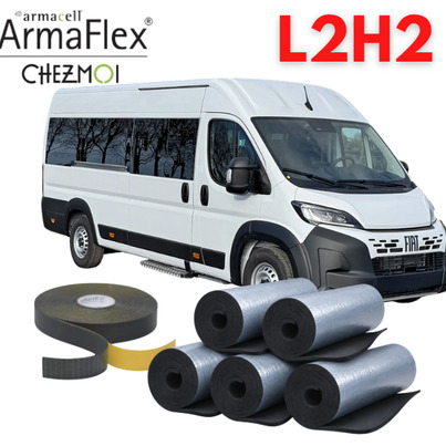 Pack Isolation Complète ArmaFlex Chez Moi | Spécial Fourgon L2H2 (Jusqu'à 5m40) | Volume Moyen Équipé