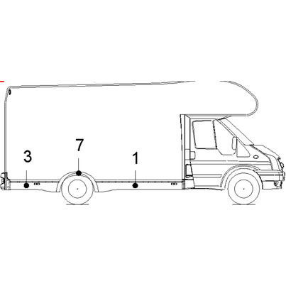 Bas de caisse avant droit - CHAUSSON FLASH S3 - 2008