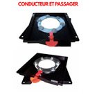 Miniature Pack 2 Embases Pivotantes Conducteur et Passager | Boxer, Jumper, Ducato depuis 2006 | RIB Scopema Homologuées N° 0