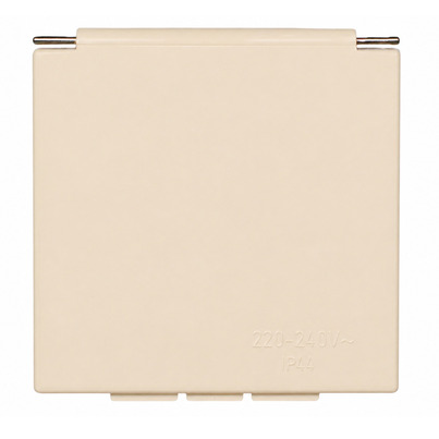 Couvercle socle CEE  pour prise P17 camping car - Beige   -  HABA