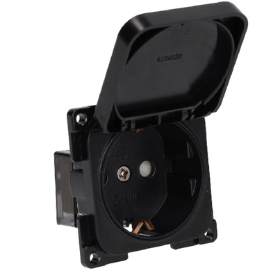 Prise Encastrable C-Line avec Couvercle | Schuko 230V  - HABA