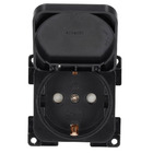 Miniature Prise Encastrable C-Line avec Couvercle | Schuko 230V  - HABA N° 1